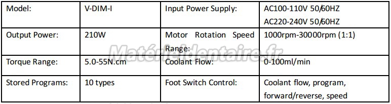 Victory® (Elite V-DIM-I) MicroMoteur D'implantologie